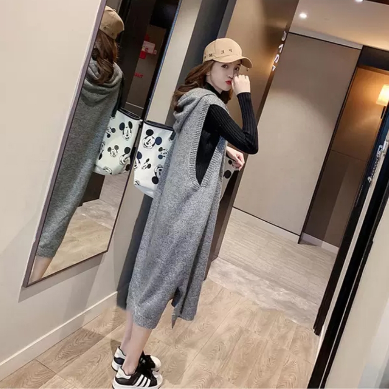 时尚潮流大气的毛背心,中年妈妈保暖加毛背心