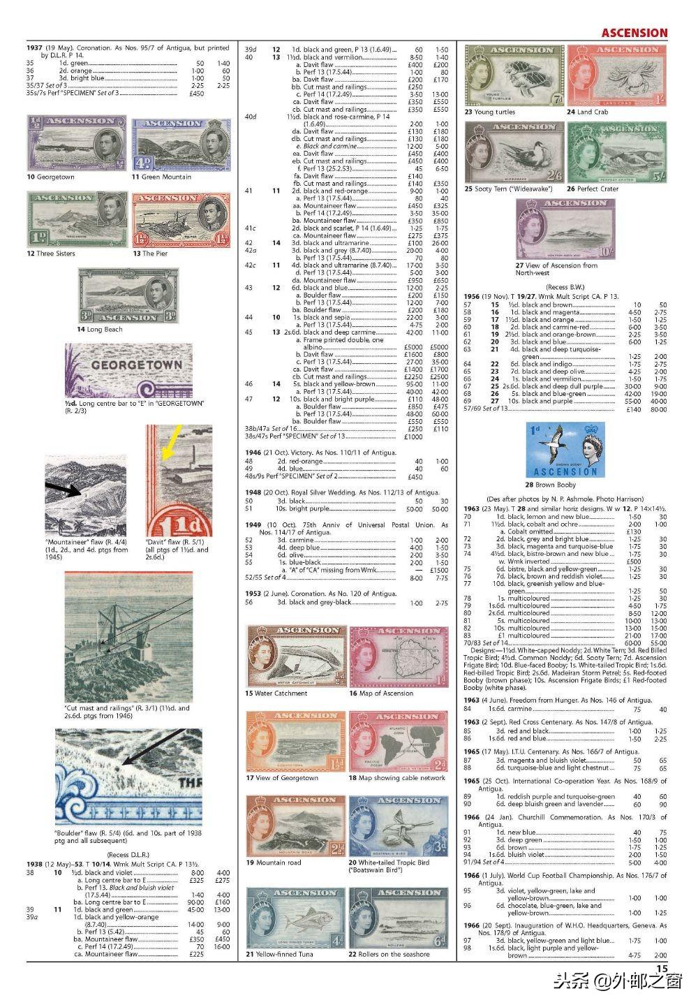 英联邦日纪念邮票,英属殖民地的邮票