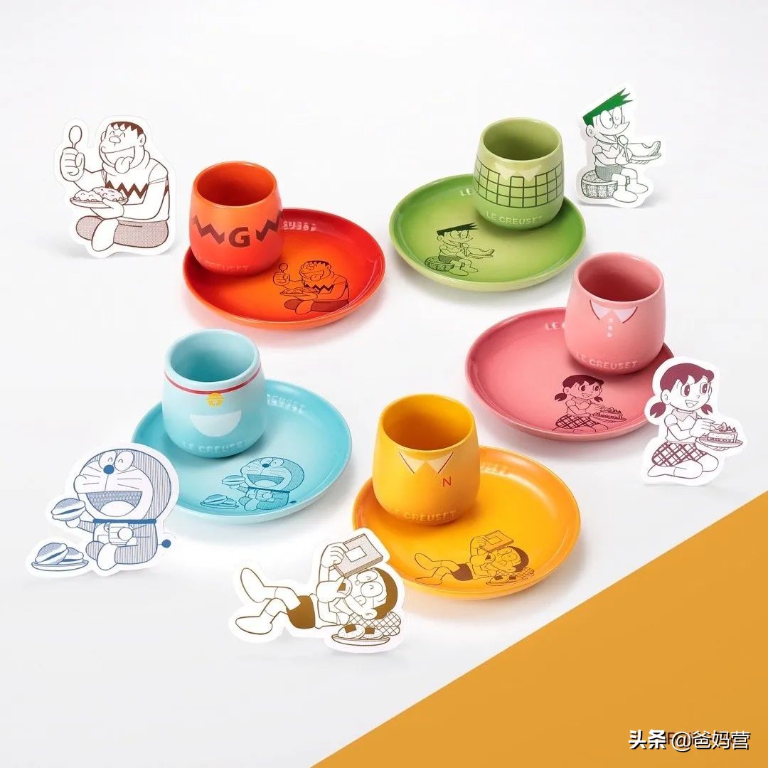 法国lecreaset珐琅铸铁锅价格,哆啦a梦联名款陶瓷锅