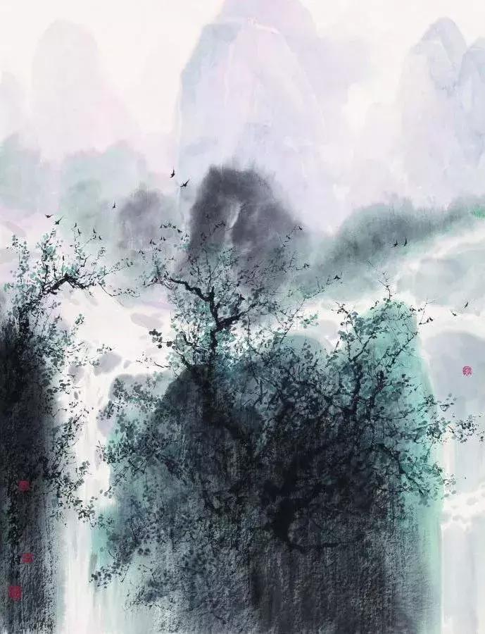 画家宋雨桂作品欣赏,宋雨桂山水书画作品