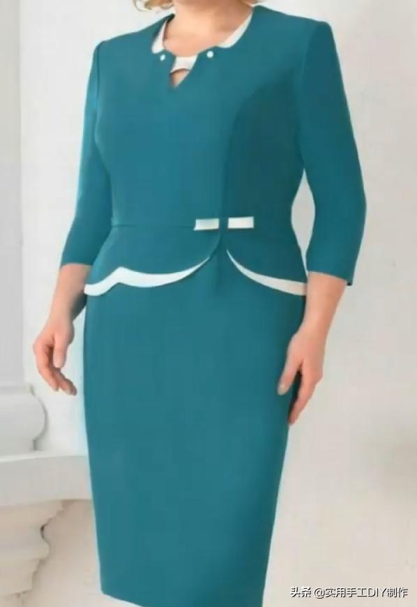 布艺背心套裙,妈妈装40-50岁洋气时髦新款套裙