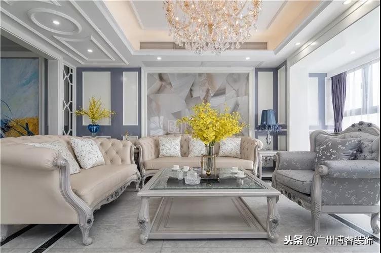 轻奢简欧复式风格装修效果图,220平意式轻奢装修