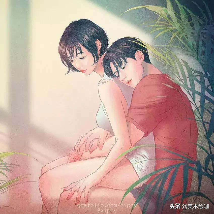 少女心爆棚的唯美插画,软萌插画清新少女心