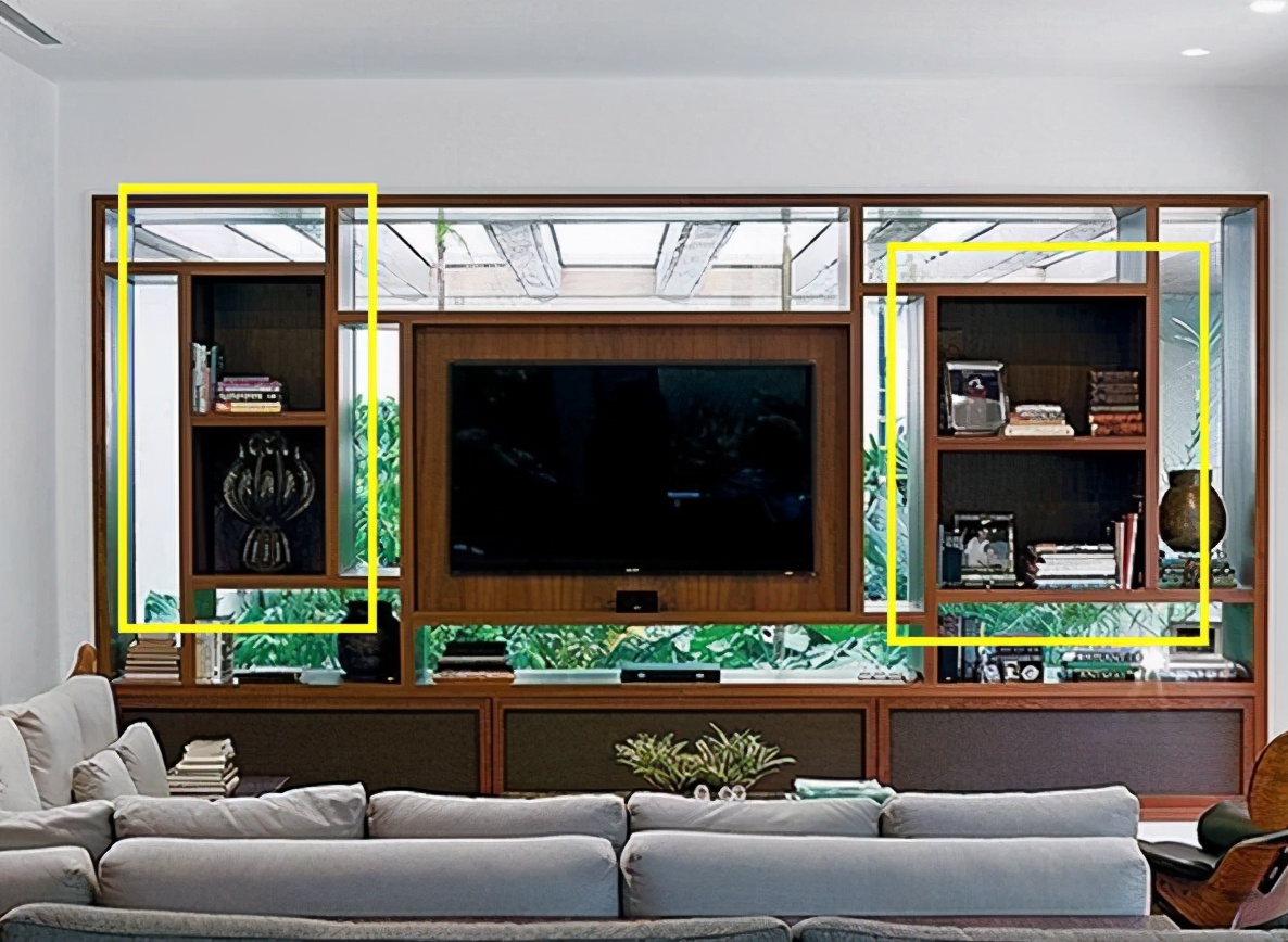 通透电视背景墙隔断设计,电视墙做造型好吗