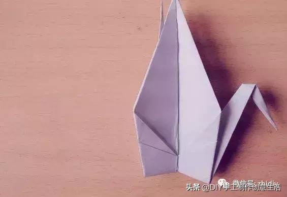 用千纸鹤糖纸做千纸鹤慢教程,不一样的纸鹤折纸