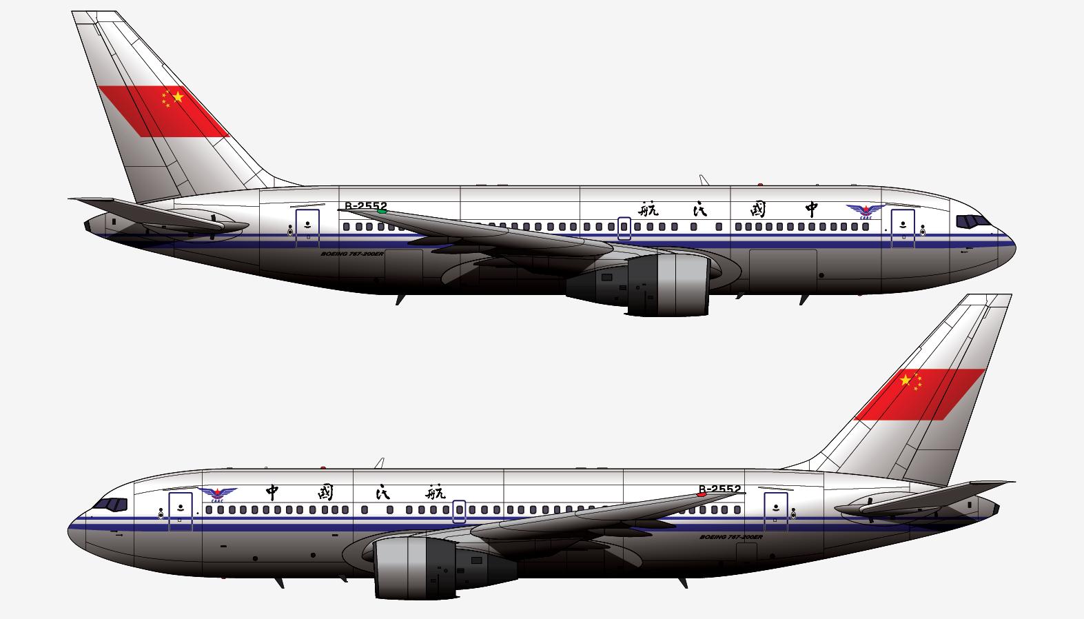 最小的宽体客机波音767,波音767200宽体客机