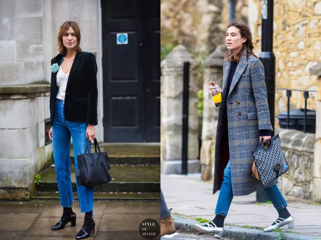 别再露脚踝了，又冷又out！今年流行露袜子，零难度时髦保暖绝招