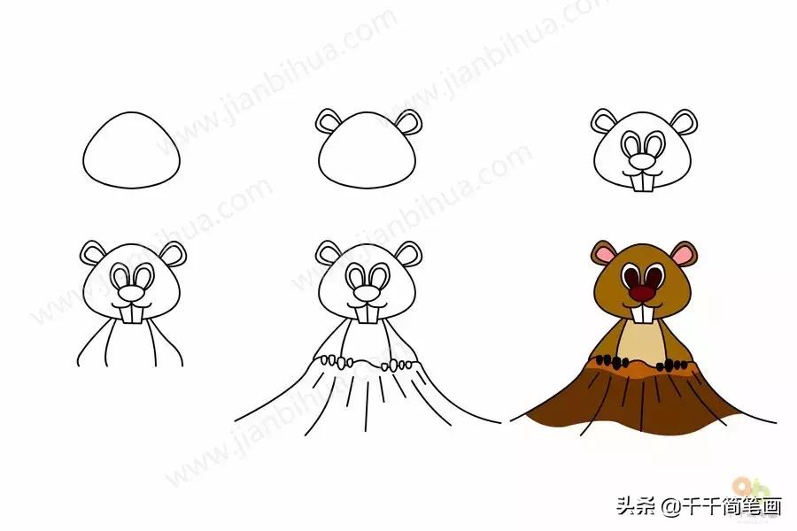 3-6岁儿童动物画入门教程,幼儿园动物画大全最简单