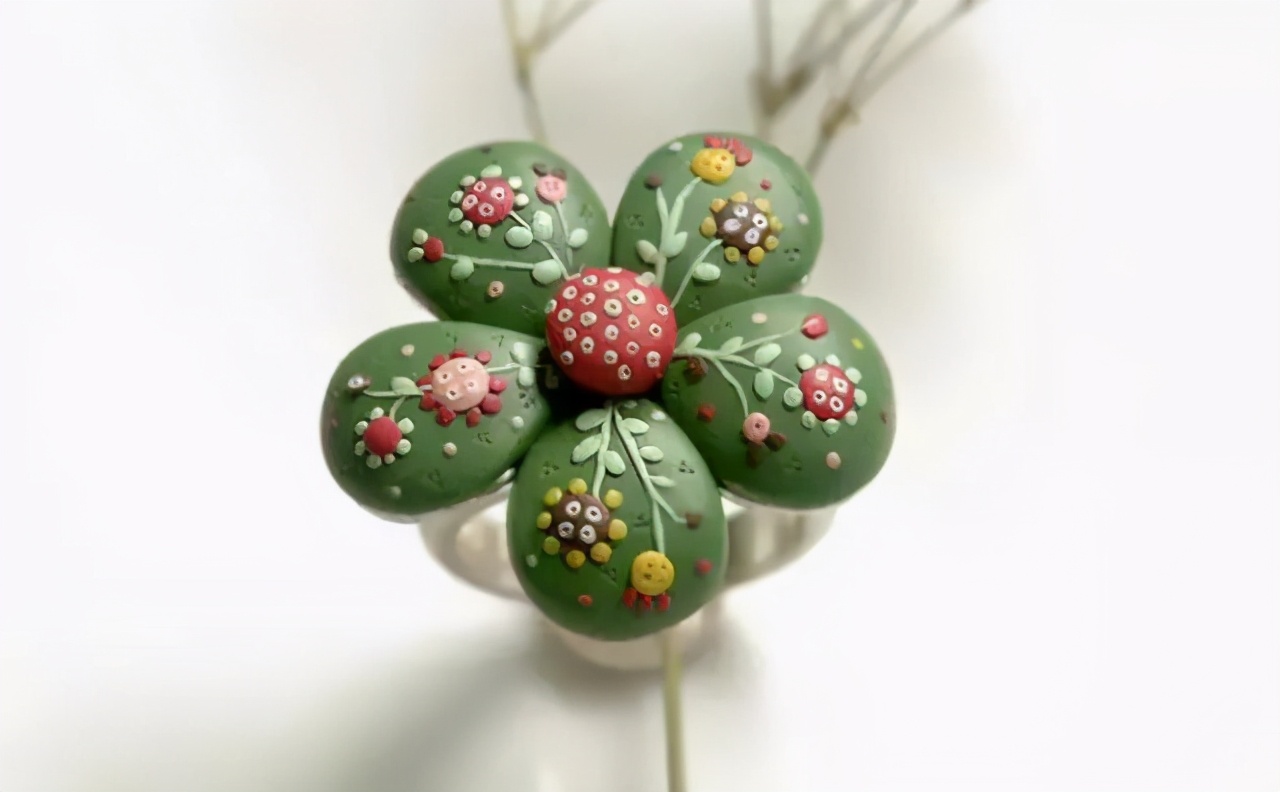 软陶手工作品挂件首饰,纯手工软陶首饰