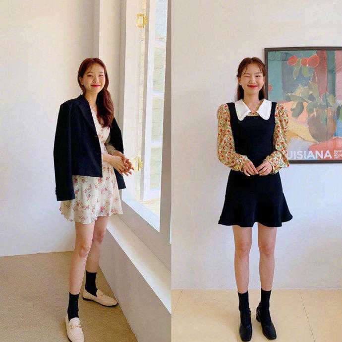 春天穿的小清新套装,适合春天穿的套装女