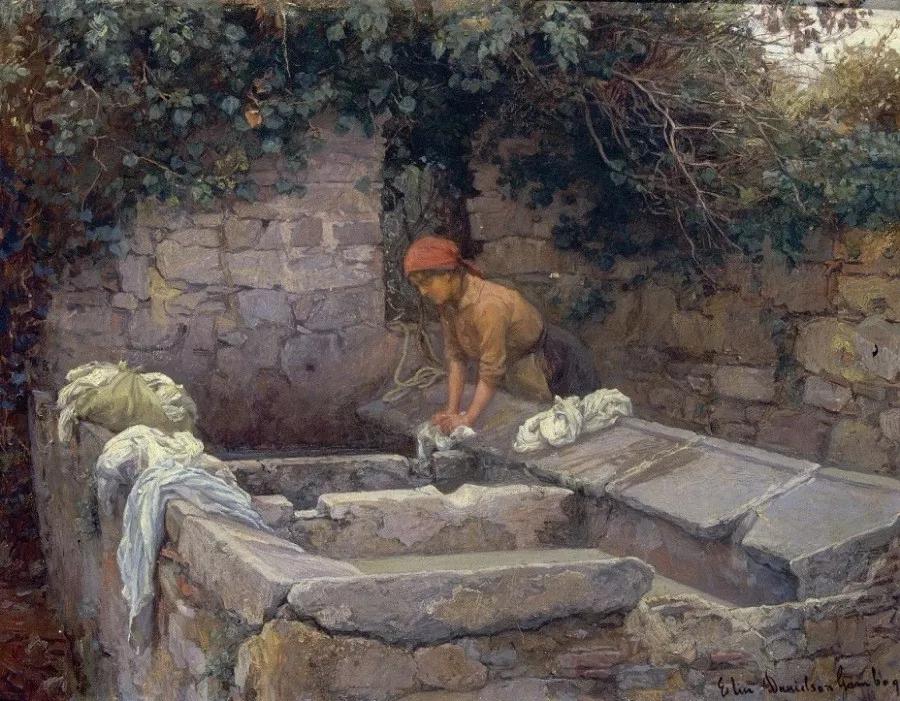 芬兰艺术家唯美人物油画,芬兰女性艺术家