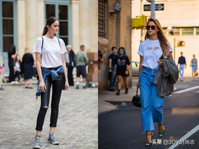 一米五150斤胖妹妹春季显瘦穿搭,竹竿身形妹子