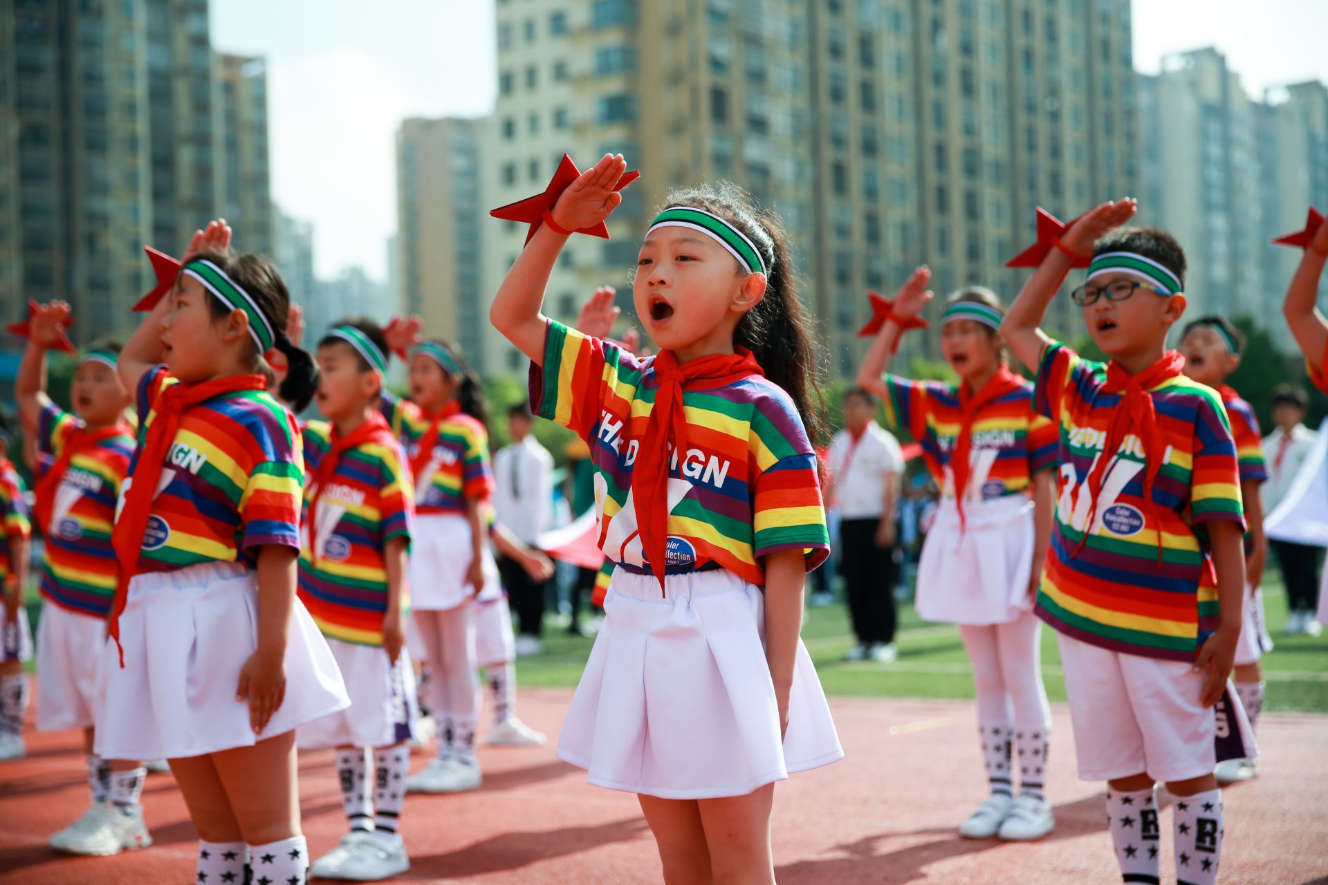 合肥经开实验学校运动会开幕式,合肥市经开自贸区实验学校