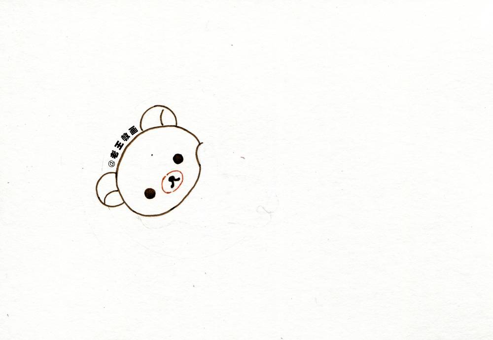 用数字8画小熊简笔画3秒学会,lucky简笔画粉色小熊