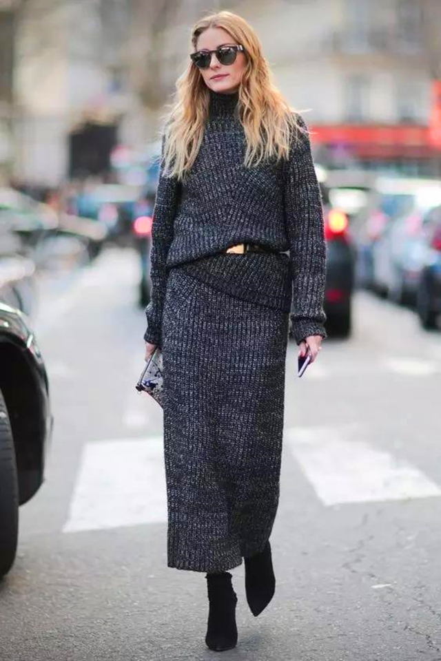 今冬火了一种裙子：叫“毛衣裙”，温暖舒适又时髦，秋天穿好适合