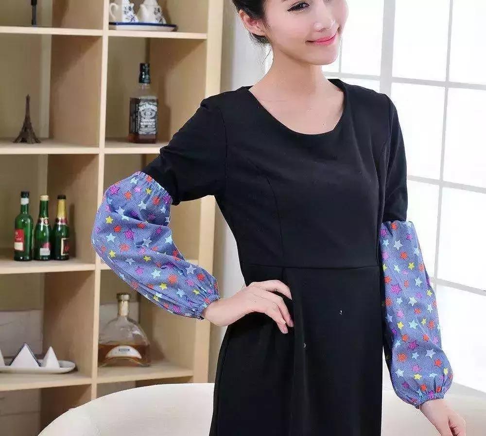 高定款袖套,时尚洋气设计感中袖春夏套装