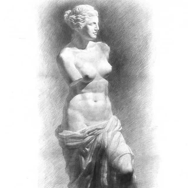 画素描不画脸,画素描总是画不深入