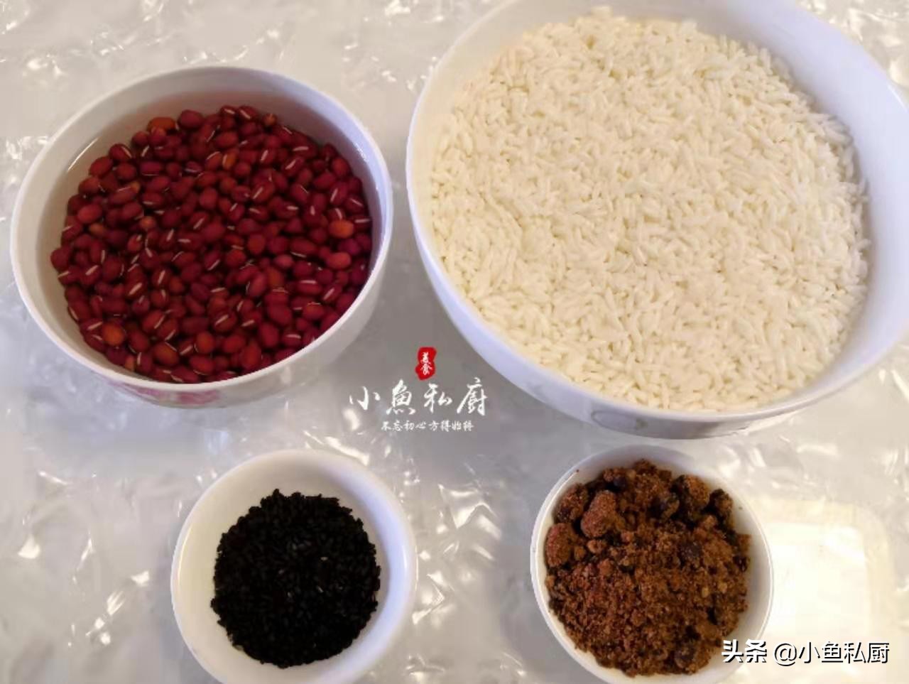 红豆加糯米软糯香甜,1碗糯米1个鸡蛋