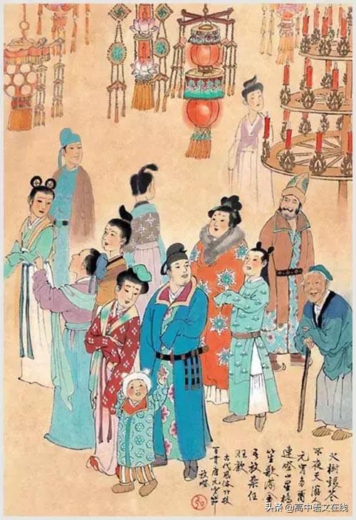 100首诗词图片,100首诗词100张风俗图太美了