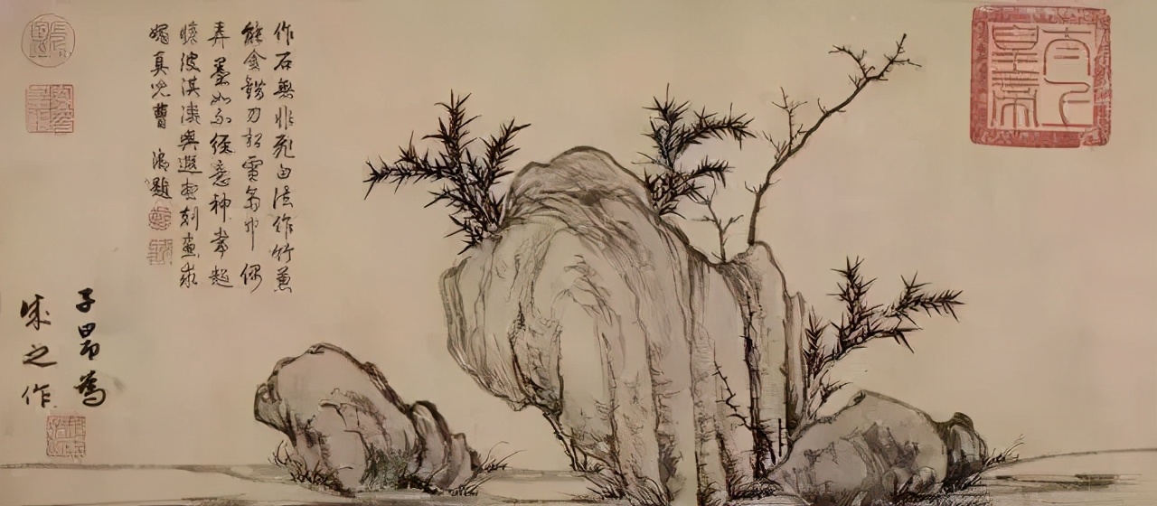 历代中国画中的奇石,中国画奇石作品欣赏