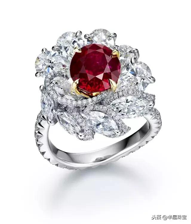 红宝石戒指款式图片,红宝石戒指颜色最好的品牌