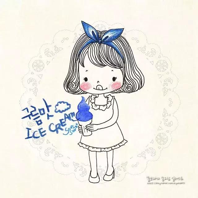 哈士奇的简笔画图片用彩铅画的,儿童彩铅简笔画6-12岁美观小人