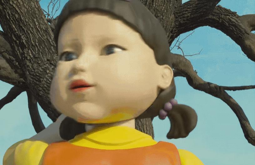 吴京鱿鱼游戏表情包,鱿鱼游戏红衣人表情包