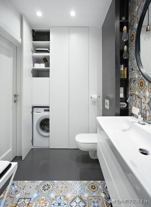 纠结洗衣机放哪？看看别人家的真实案例