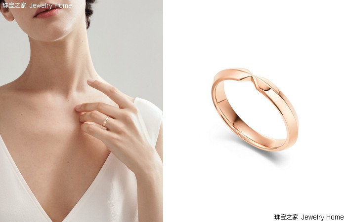 普通又简单的婚戒,简单款式无钻戒指