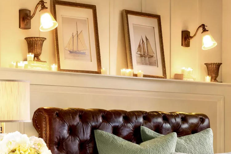 解锁床头,卧室床头壁灯免安装