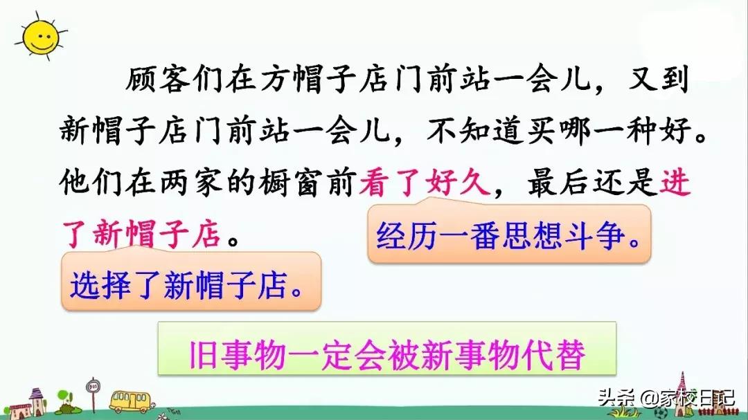 小学三年级下册语文方帽子,三年级下册语文第26课方帽子店