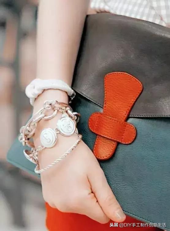 纽扣旧物改造篮子,旧物改造牛仔布做钥匙扣