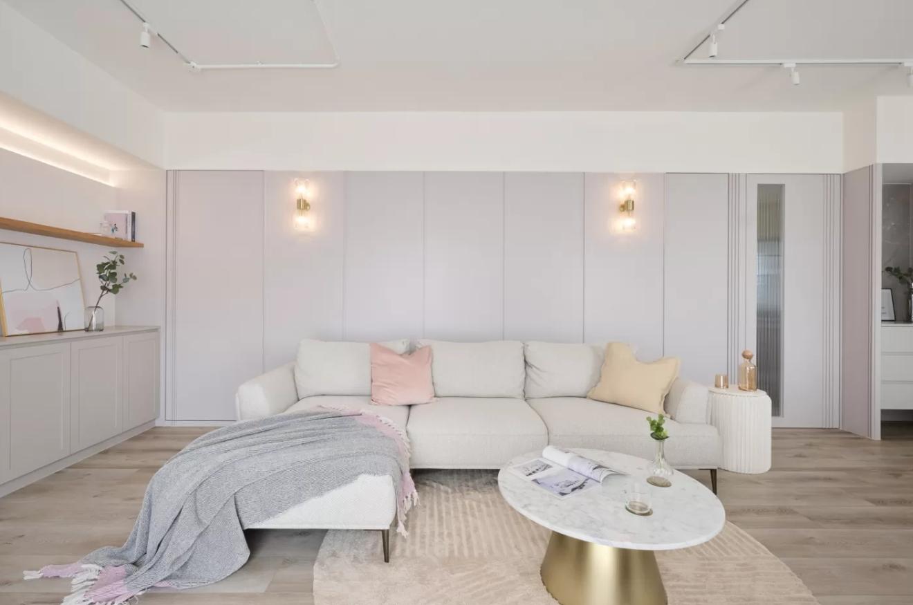 无主灯客厅无磁吸灯灯光布局,无主灯和磁吸轨道灯搭配