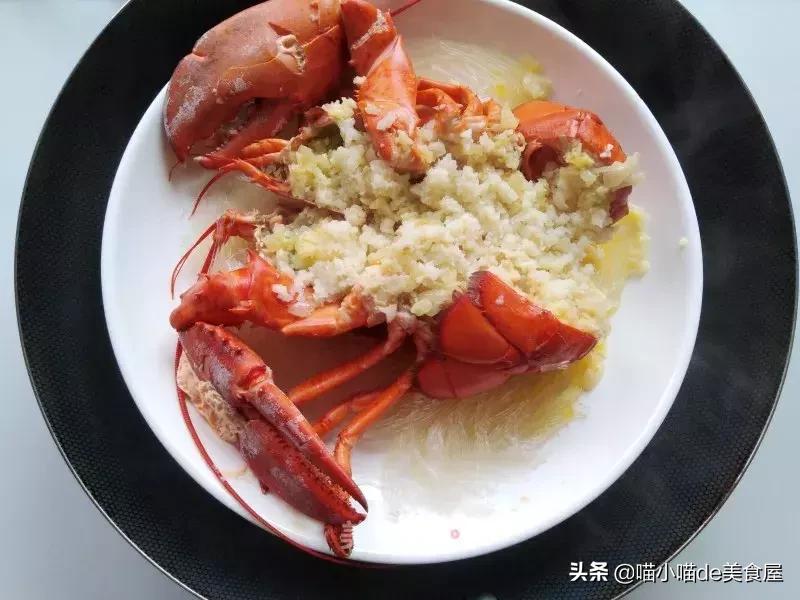 蒜蓉粉丝蒸龙虾正宗做法,蒜蓉蒸龙虾的正确做法