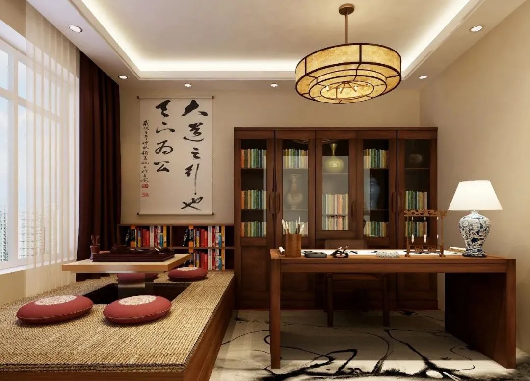 十大中式最美书房,绝美书桌透明