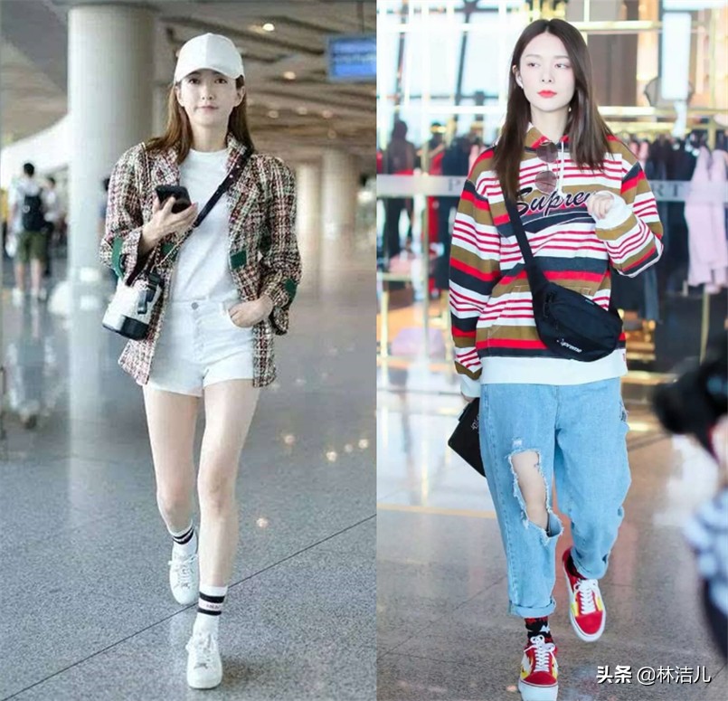 李宇春牛仔靴穿搭皮衣,李宇春私服长筒靴