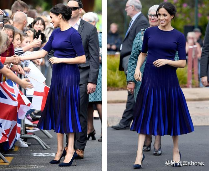 梅根穿的什么牌子高跟鞋,梅根王妃尖头红底高跟鞋图片