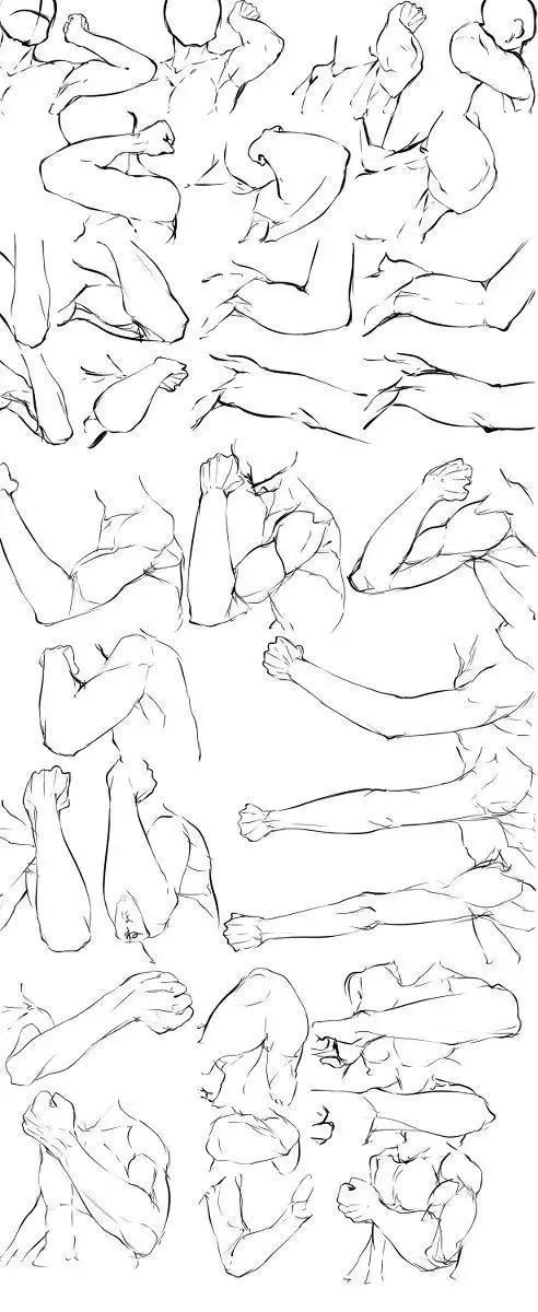 手臂怎么画简单好看,手臂如何画结构