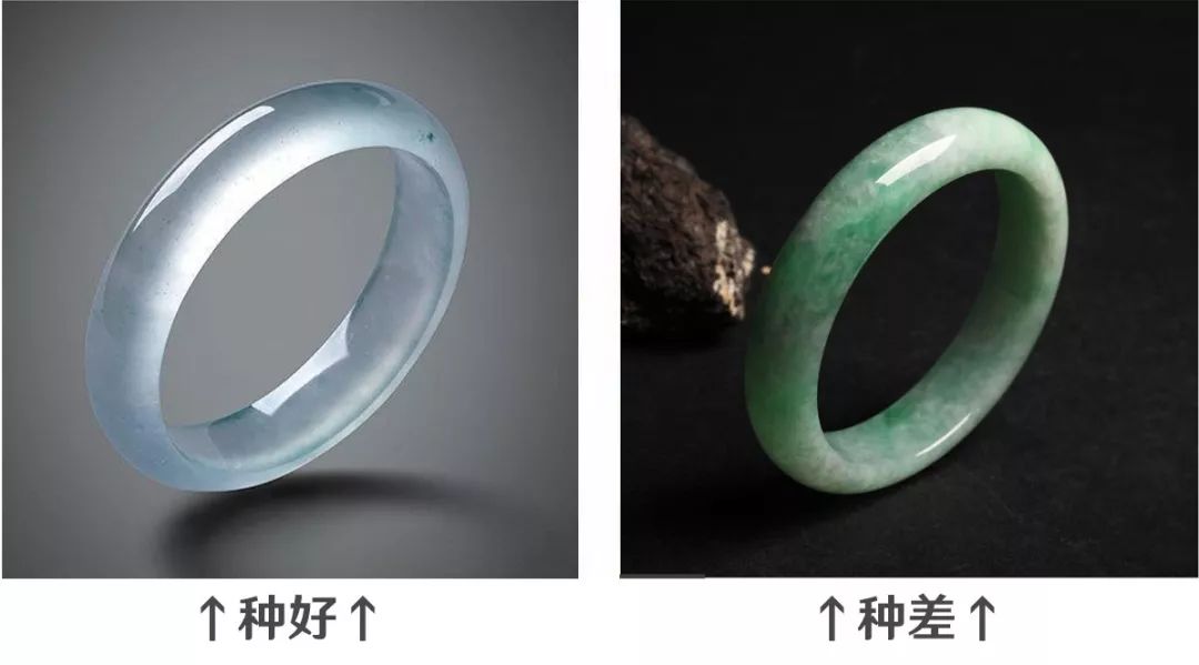 独龙玉和水沫子哪个更像翡翠,水沫子与冰种翡翠打灯对比