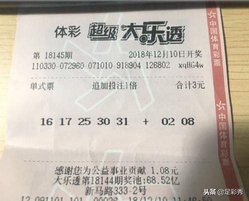 大乐透22144期今日万元票最新晒票,大乐透第18145期后区推荐