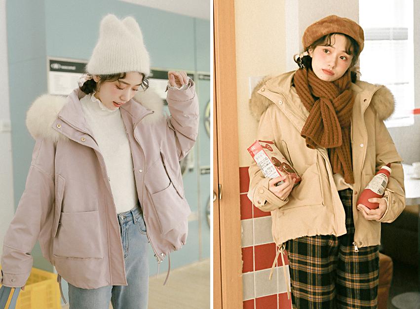 小个子140显高穿搭羽绒服,小个子冬季羽绒服搭配显瘦显高