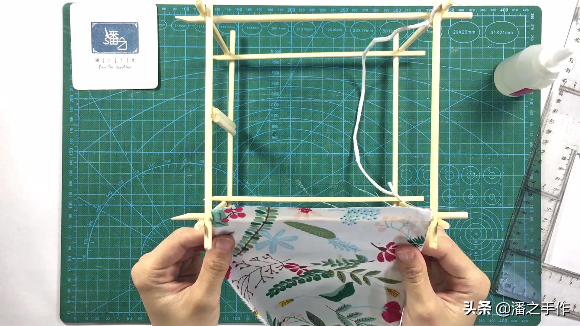 布艺灯笼手工制作教程简单,环保自制小灯笼