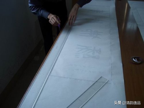 字画木框手工装裱全过程,字画装裱浆糊制作全过程视频