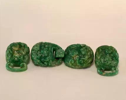 故宫博物院收藏的三彩翡翠,故宫翡翠玉石图片大全欣赏