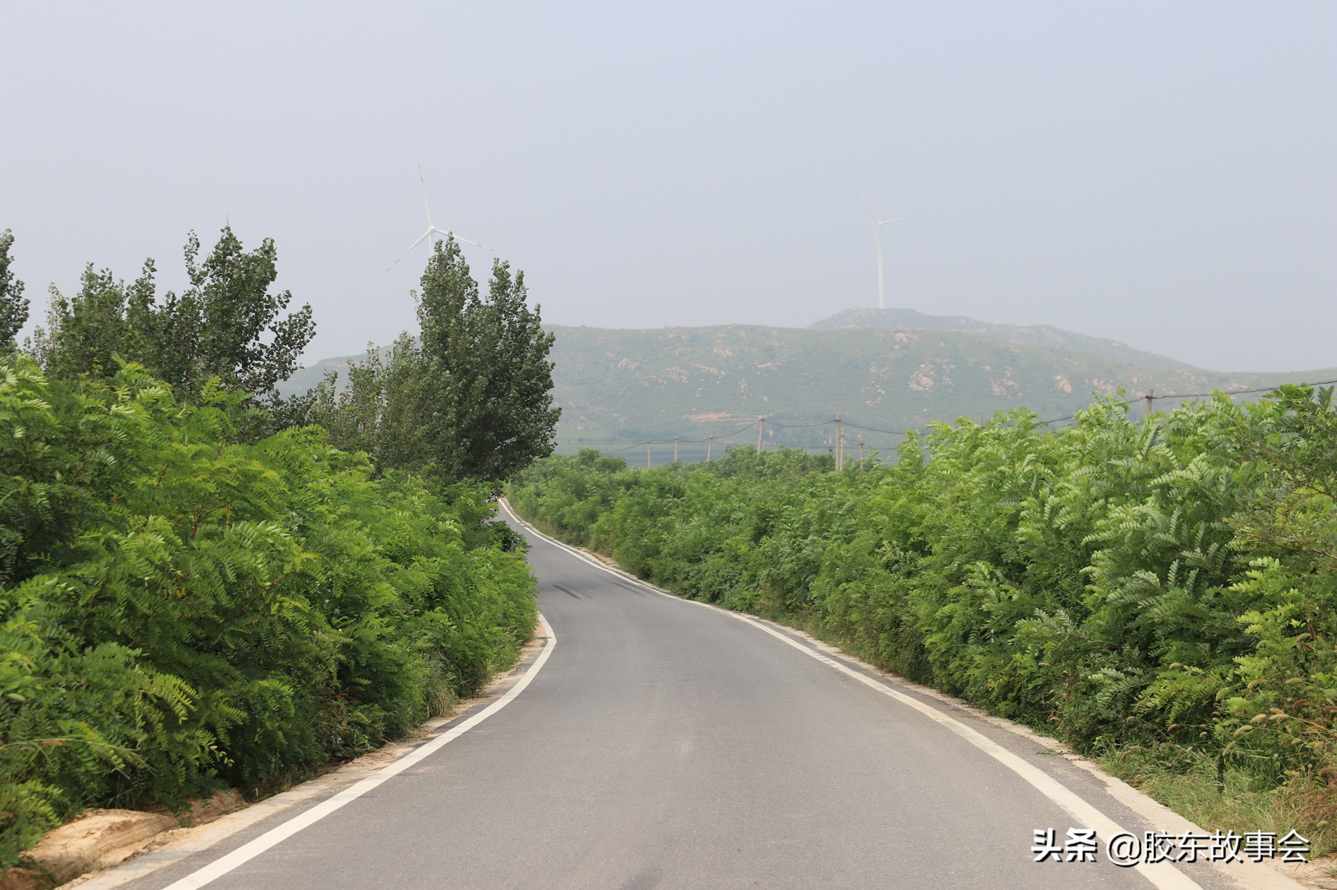 莱阳市胶东乡村游记,航拍胶东丘陵深处的一个小山村