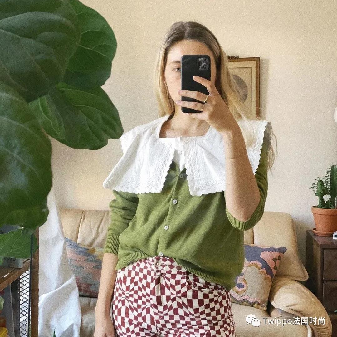 法式小众高级感小衫套装,超级好看的法式小衫