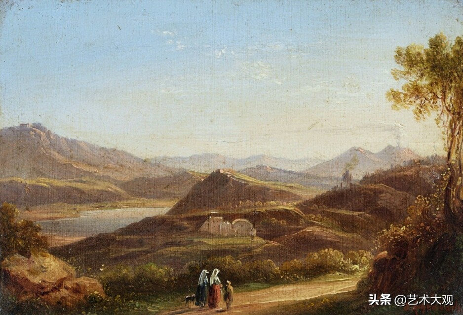 世界著名古典油画风景作品,奥斯瓦尔德阿肯巴赫