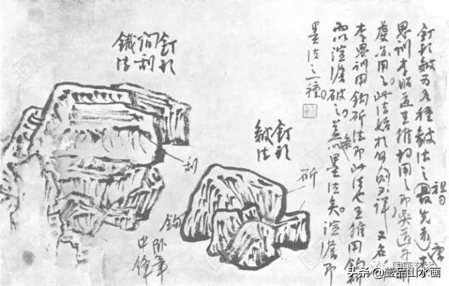 学画简单的山体,山石画法详细讲解
