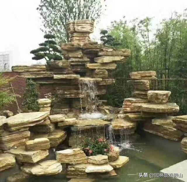 园林假山鱼池设计教程,鱼池假山怎样建才好看