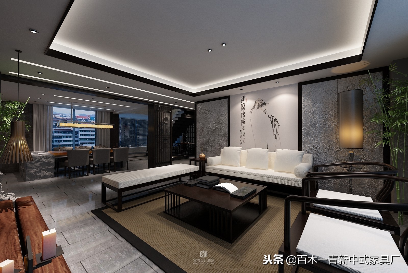 禅意新中式家具沙发,布艺沙发新中式风格